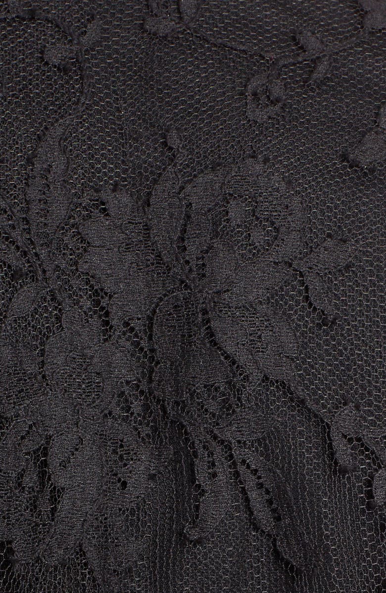 McQueen Alexander McQueen Lace Cape Wool & Silk Blend Blazer, Alternate, color,