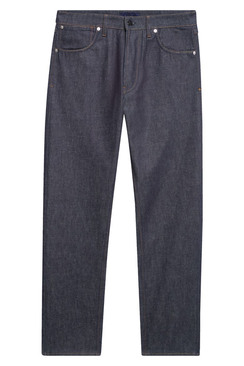 Straight Leg Raw Jeans, Main, color, VJ200 BLUE RAW
