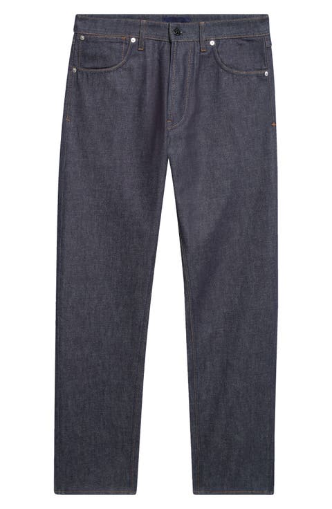 Straight Leg Raw Jeans