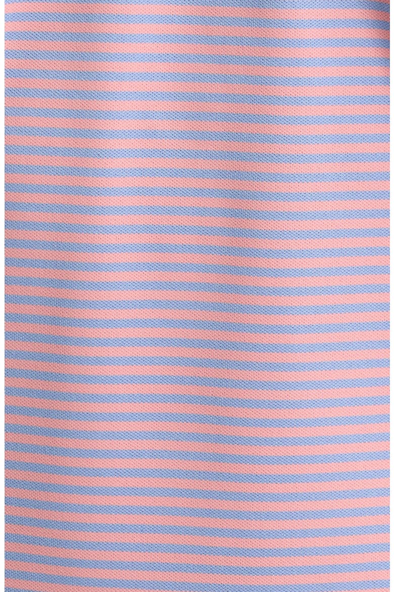 Verse Stripe Crown Crafted Performance Jersey Golf Polo, Alternate, color, WINDY BLUE / MELROSE PINK