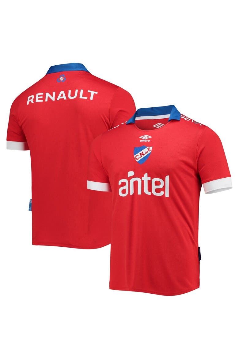 Men's Umbro Red Club Nacional de Football 2022/23 Away Replica Jersey, Alternate, color, Red
