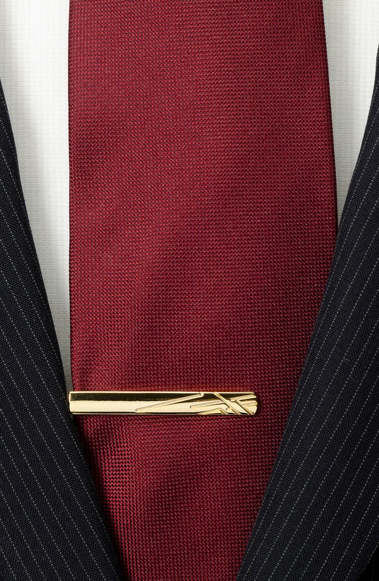 Cufflinks, Inc. Goldtone Etched Tie Clip, Alternate, color, Gold