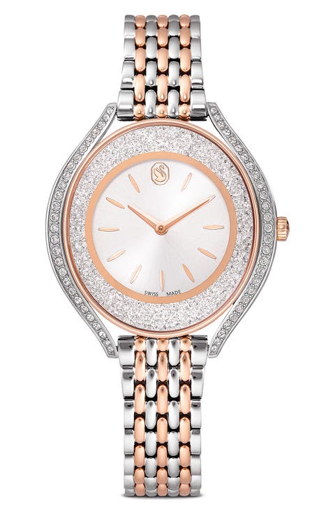 Crystalline Aura Bracelet Watch, 35mm x 40mm