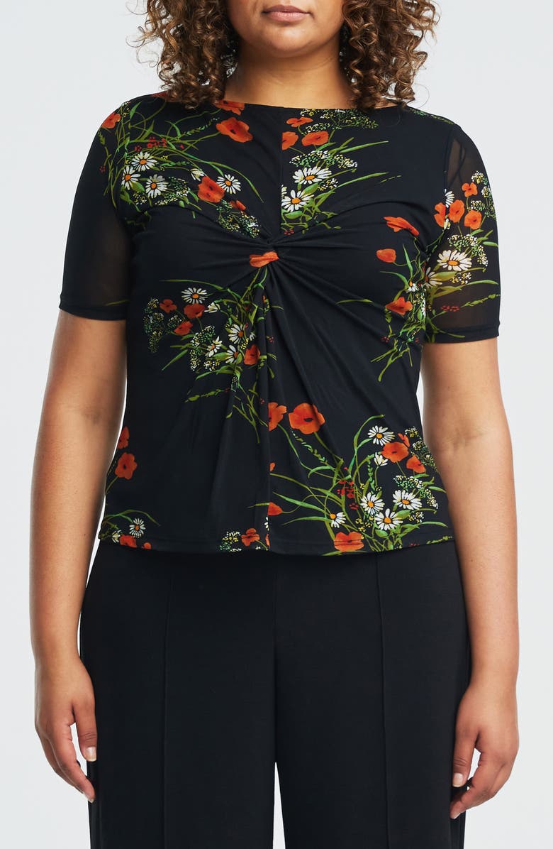 Estelle Bouquet Floral Mesh Top, Main, color,