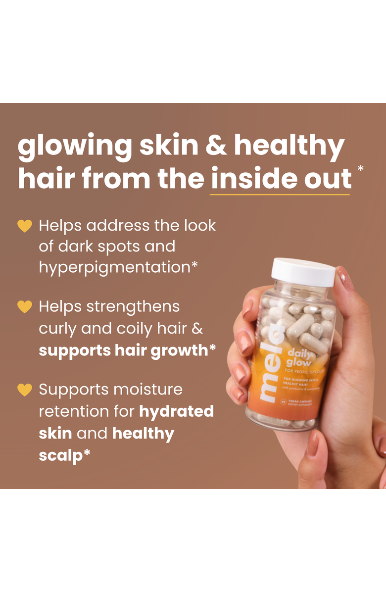 Mela Vitamins Daily Glow for Women of Color, Alternate, color, Coral