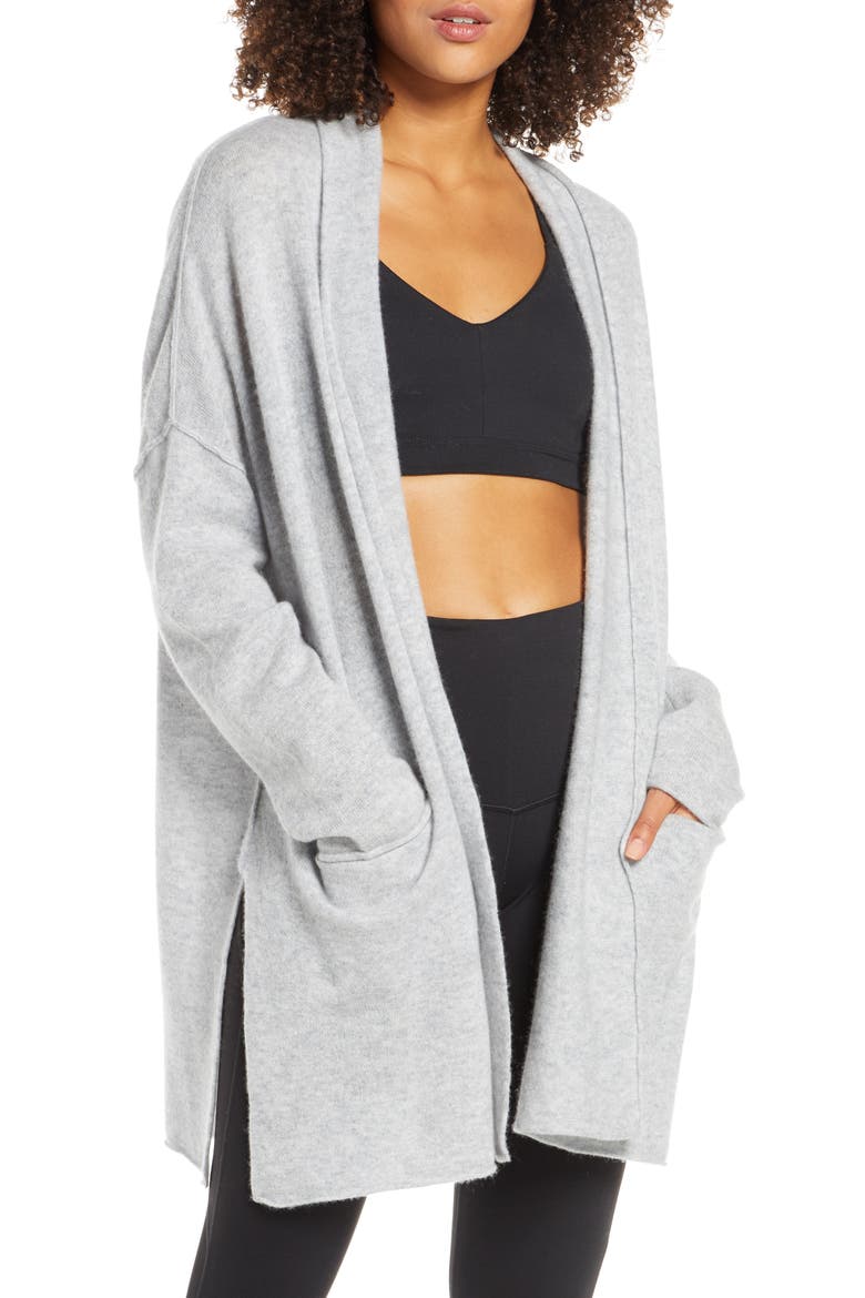 Elevate Wool & Cashmere Wrap, Main, color, GREY MEDIUM CHARCOAL HEATHER