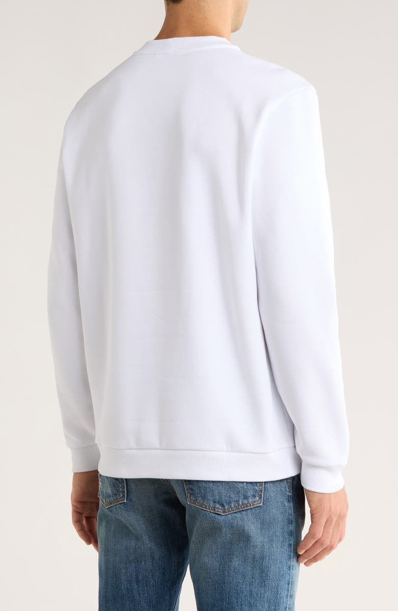 Calvin Klein Logo Graphic Sweatshirt, Alternate, color, Brilliant White