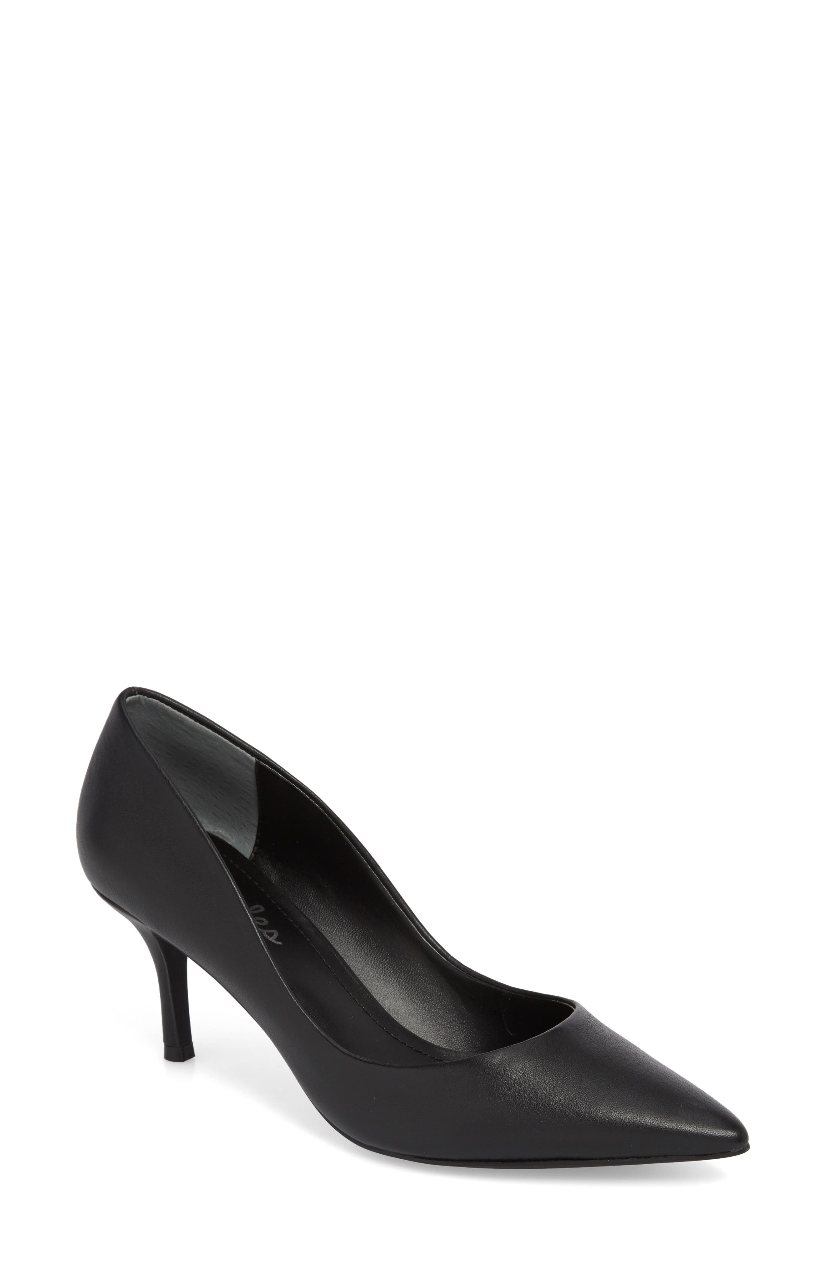 Addie Pump, Main, color, BLACK LEATHER