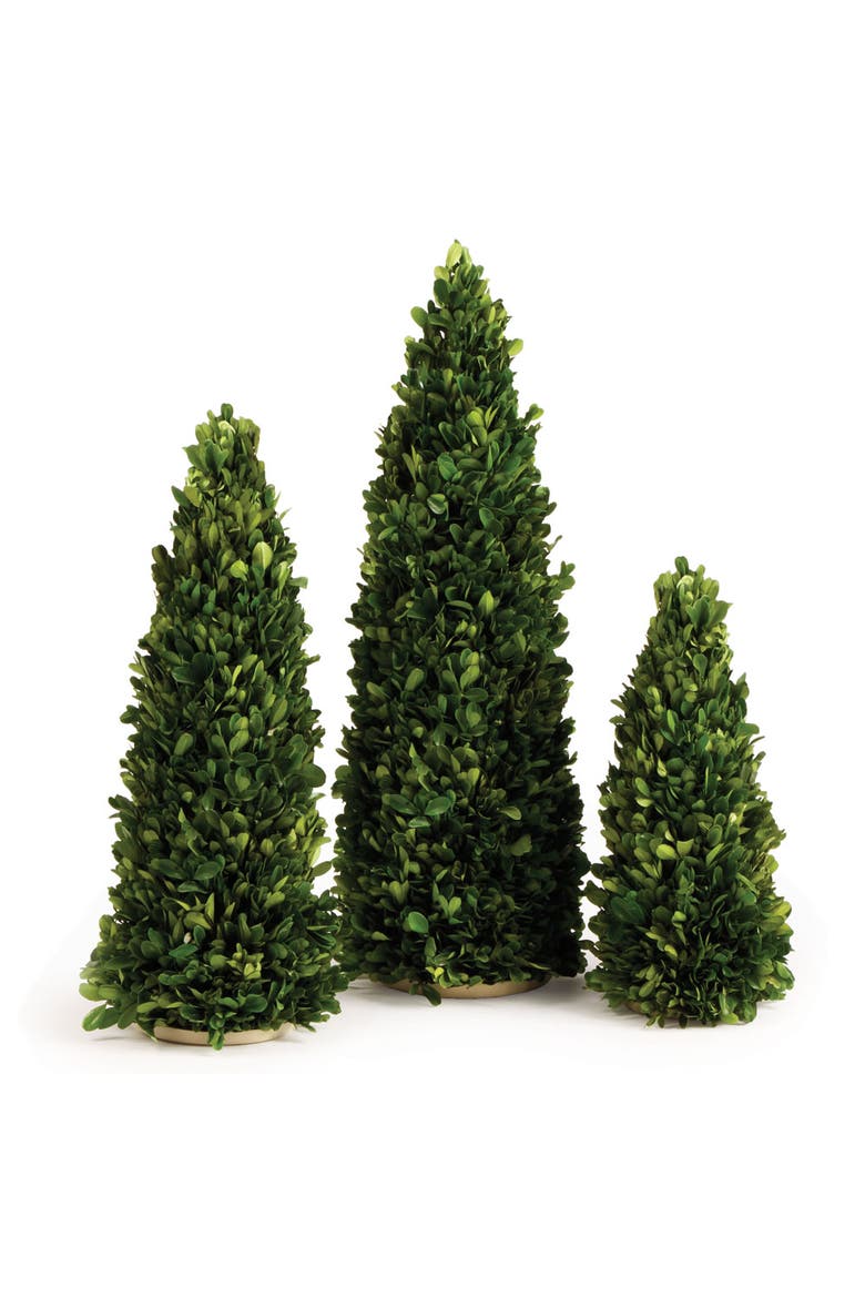 Boxwood Mini Trees Set of 3, Main, color, Green