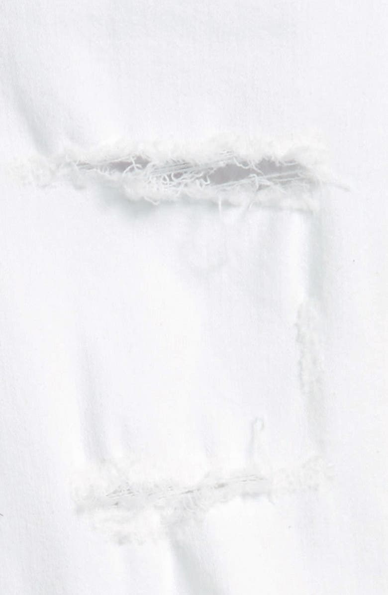 Topshop 'Jamie - Super Ripped' High Waist Skinny Jeans, Alternate, color, White