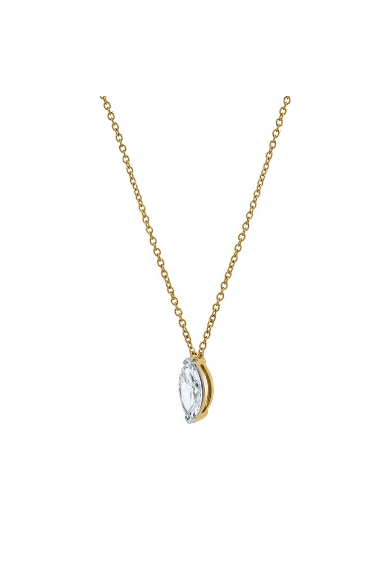 Marquise Muse 14K Gold Lab Grown Diamond Necklace - 1 ct, Alternate, color, 14K Yellow Gold