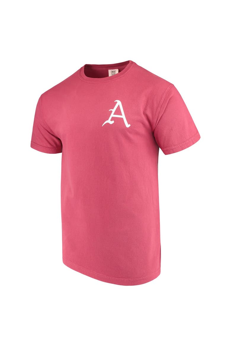Men's Cardinal Arkansas Razorbacks Baseball Flag Comfort Colors T-Shirt, Alternate, color, Cardinal