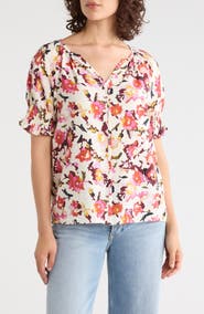 Caslon® Puff Sleeve Top