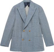 Fortela David Double-Breasted Linen Blend Jacket