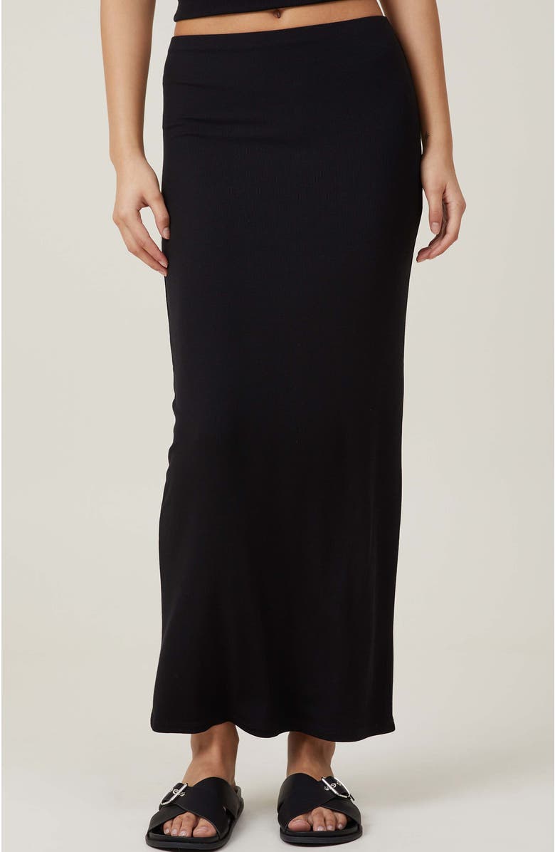 Cotton On Women's Staple Rib Maxi Skirt, Main, color,