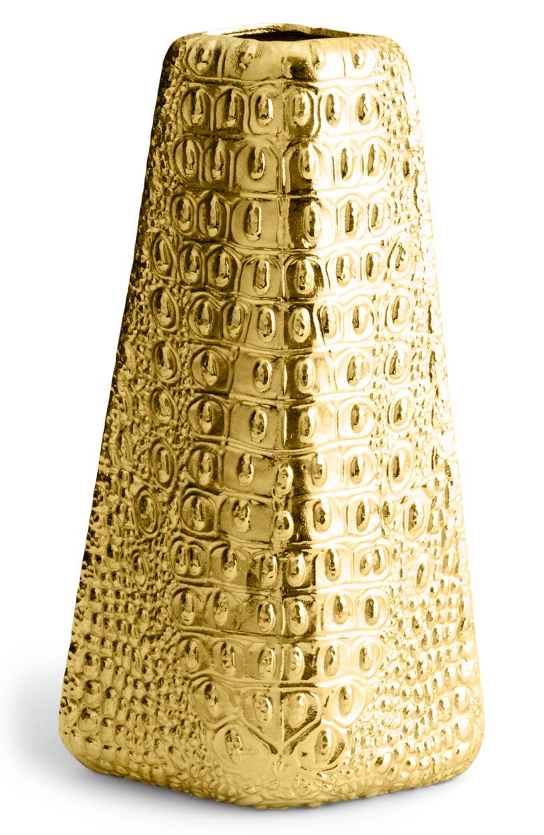 Michael Aram Safari Small Vase, Main, color, Gold