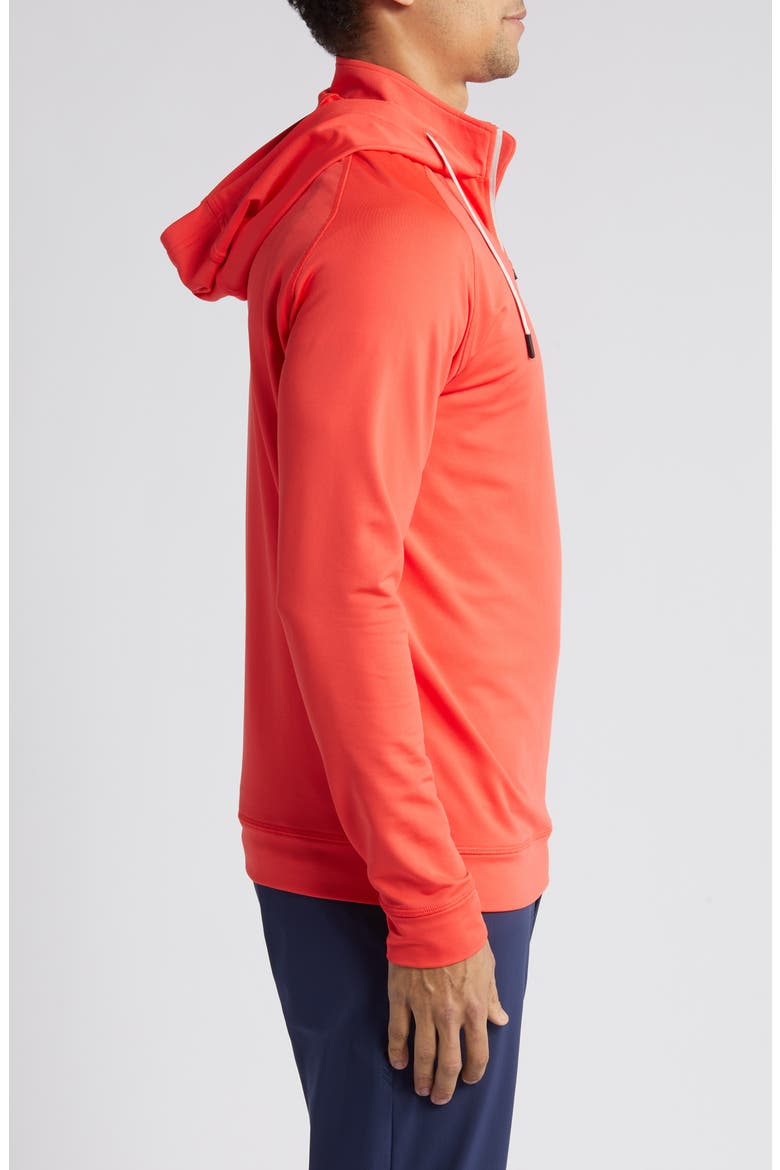 Vandyke Half Zip Hoodie, Alternate, color, RED