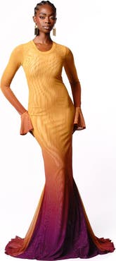 OFUURE Sol Mermaid Maxi Mesh Dress