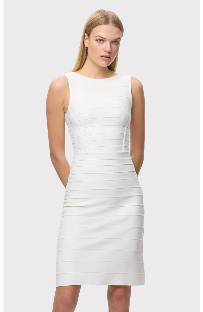 Herve Leger The Amelie Dress, Alternate, color, Alabaster