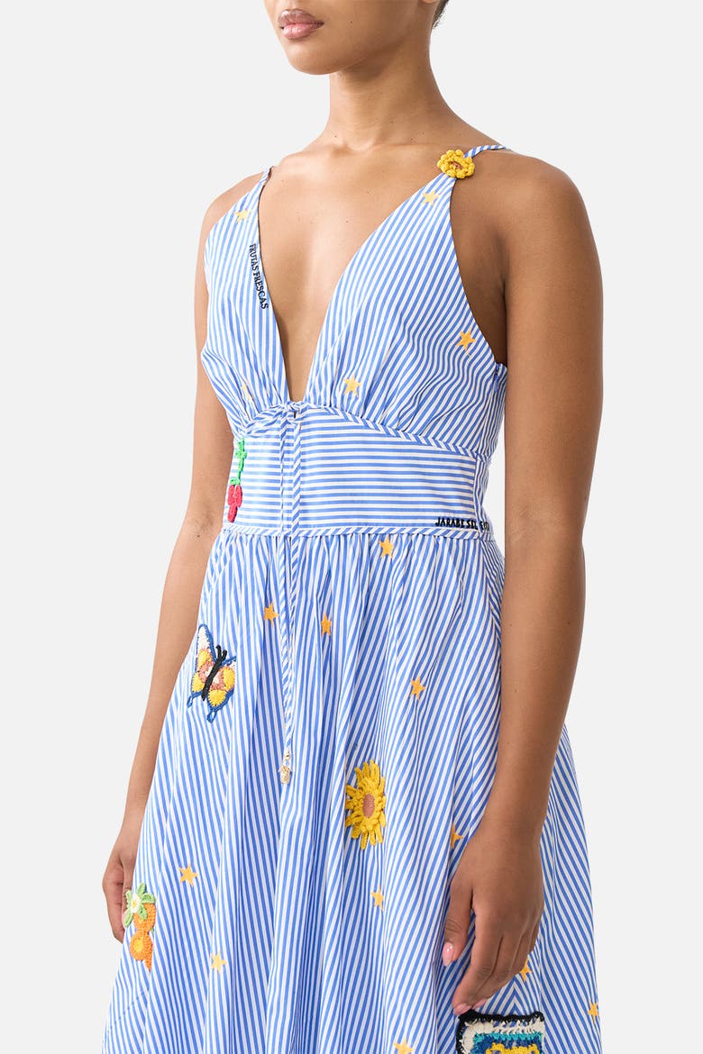 Waistband Dress With Tie Detail, Alternate, color, Magic Of The Mercado