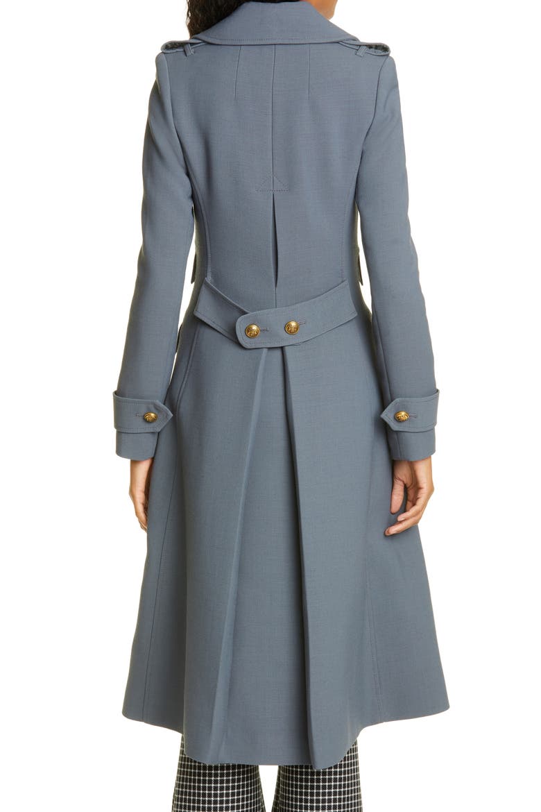 Birkin Double Breasted Coat, Alternate, color, IRON
