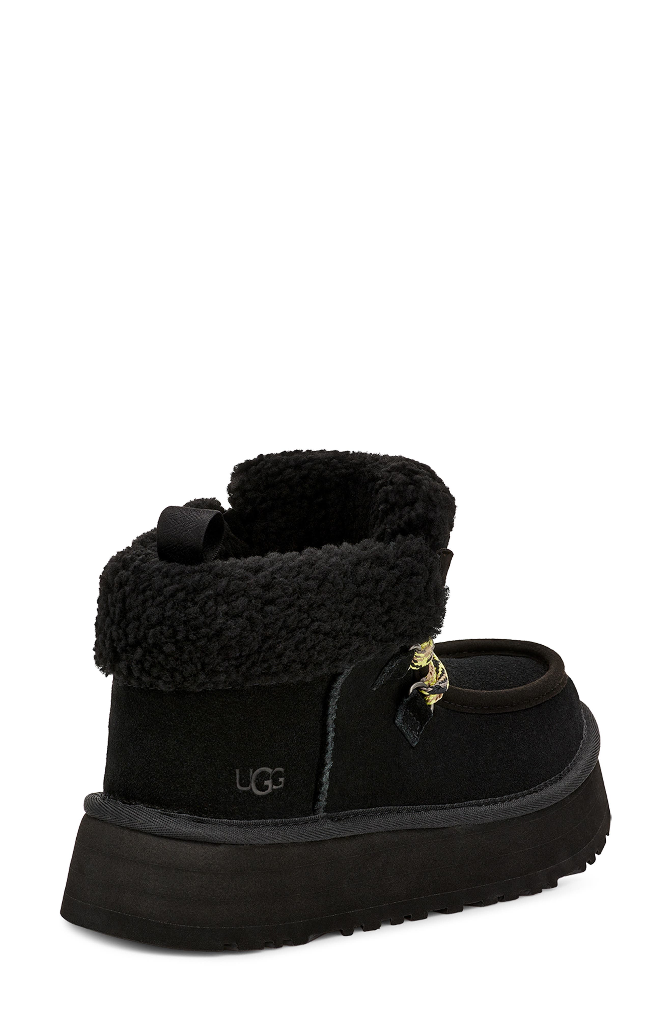 UGG<sup>®</sup> Funkarra Genuine Shearling Cabin Cuff Bootie, Alternate, color, 