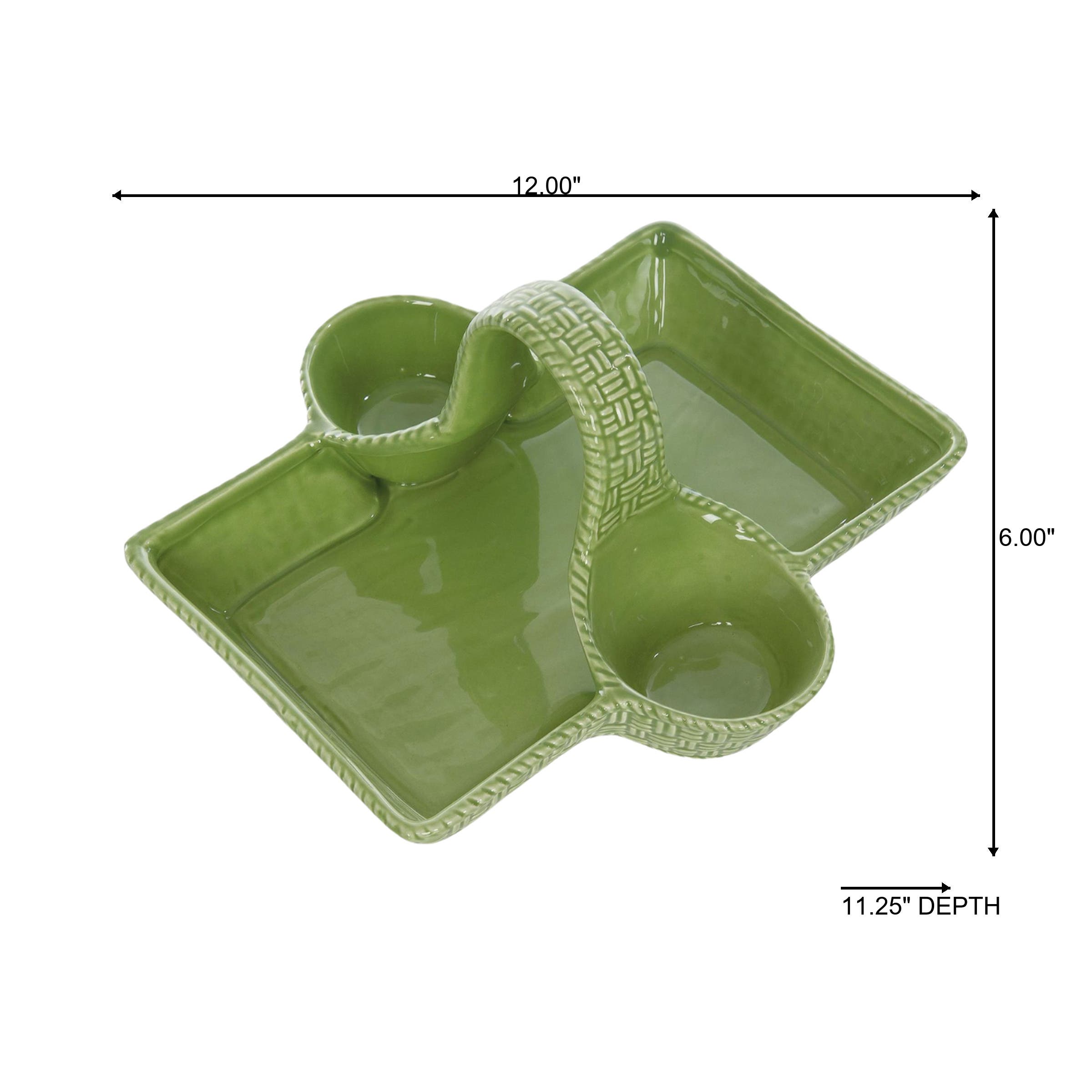 Transpac Ceramic Strawberry Basket Tray for Home Decor Spring ...