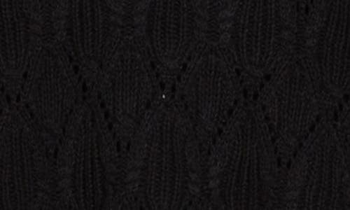 Splendid Dallas Open Stitch Sweater In Black