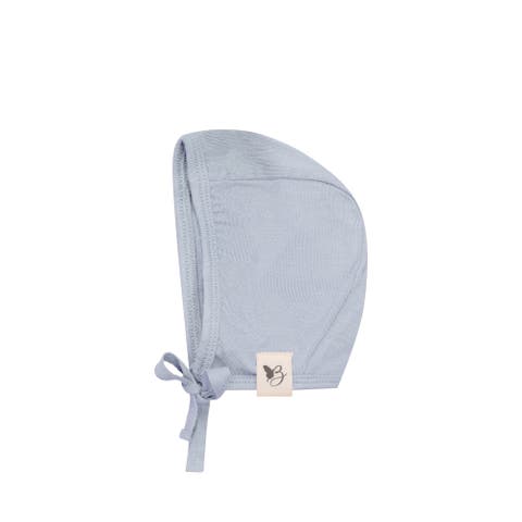 Boy Knit Bonnet with Strap Tie