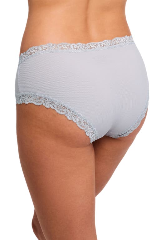 Fleur't Iconic High Waist Boyshorts In Silver Lake Rib