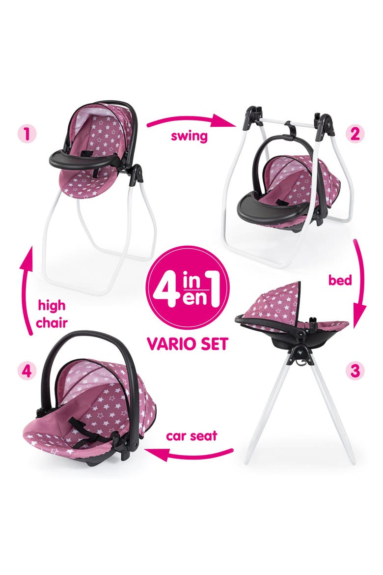Doll 4-In-1 Vario Care Center Fits 18" Dolls, Ages 3+, Alternate, color, Multicolored
