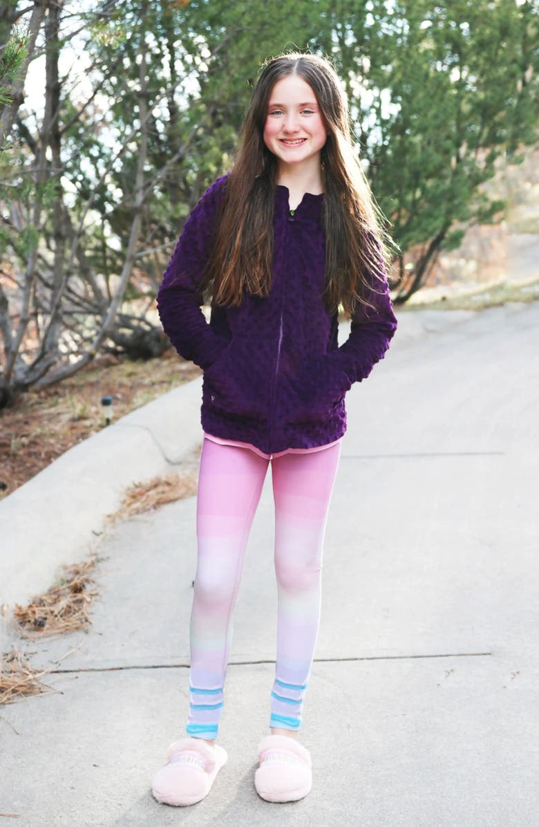 Limeapple Multicolor Stripe Printed Leggings, Alternate, color, Multicolor