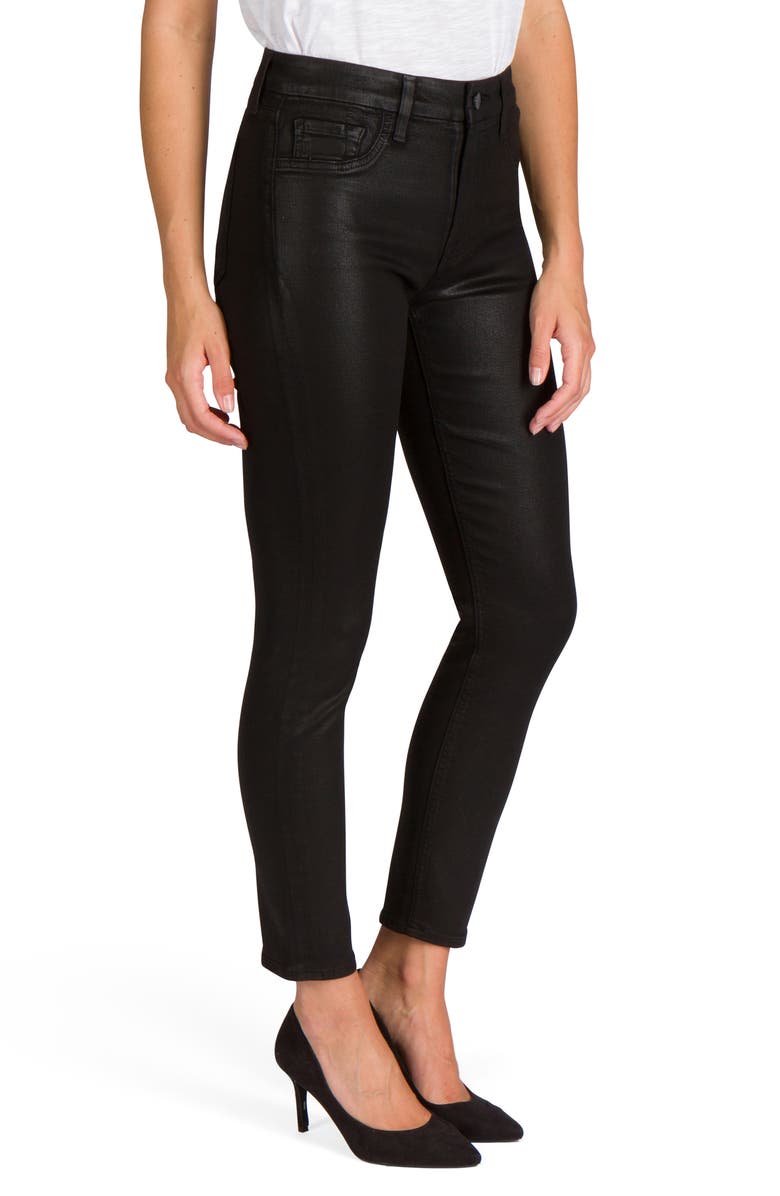 JEN7 by 7 For All Mankind JEN7 Coated High Waist Ankle Skinny Jeans, Alternate, color, 