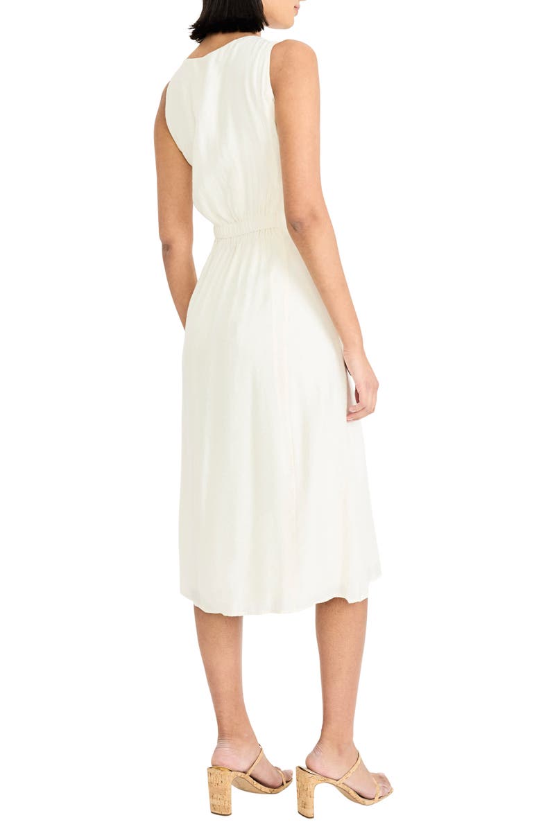 Maggy London Sleeveless Midi Shirtdress, Alternate, color, Ivory