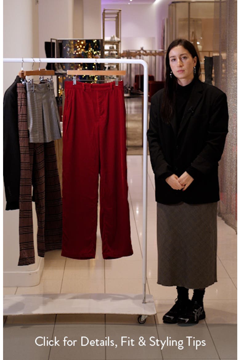 Tonia Velvet Straight Leg Pants video