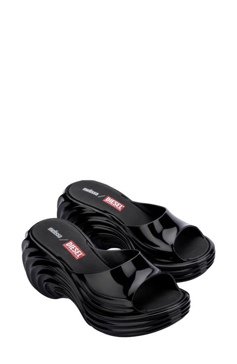 x Diesel Platform Slide Sandal