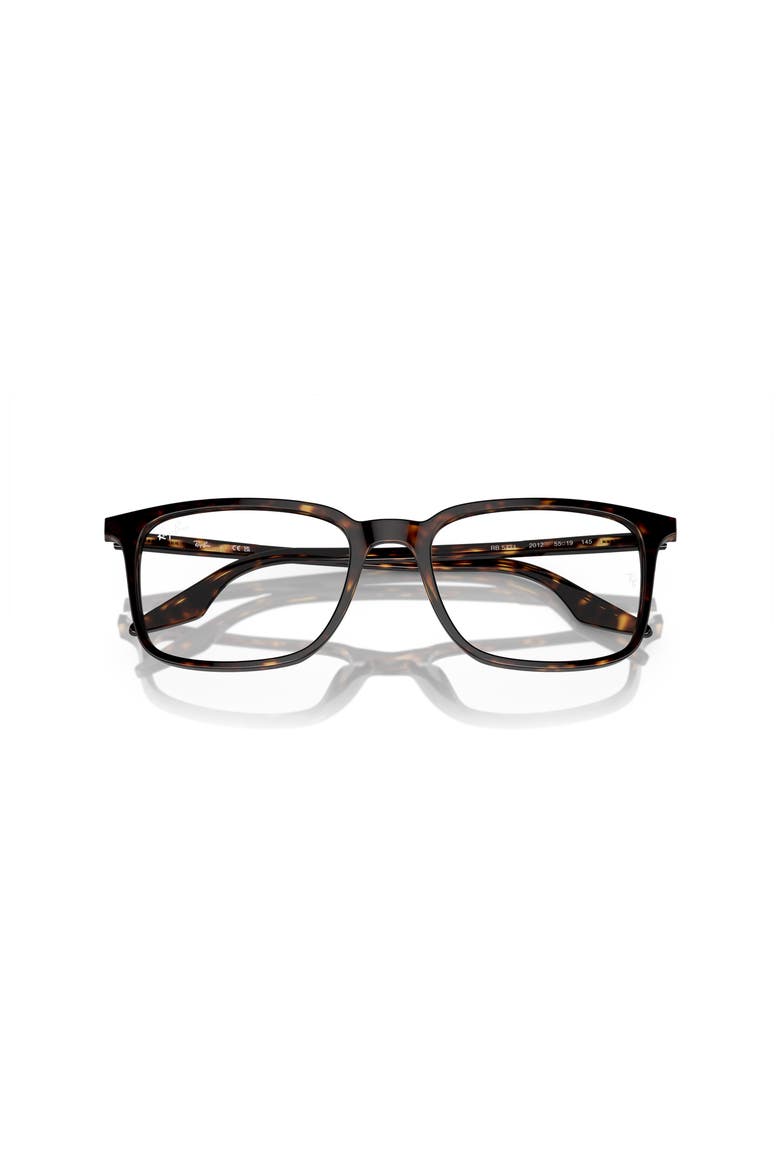 53mm Rectangle optical glasses, Alternate, color, Tortoise