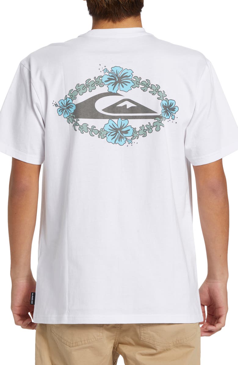 Quiksilver Wave Lei Organic Cotton Graphic T-Shirt, Alternate, color,