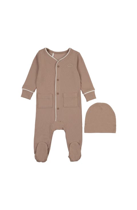 Ribbed Grandpa Footie for Baby Boy