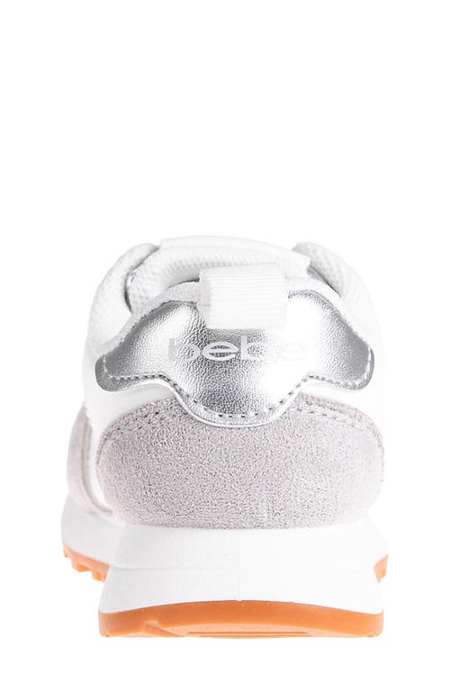 Bebe Kids' Rhinestone Glitter Jogger Sneaker In Grey