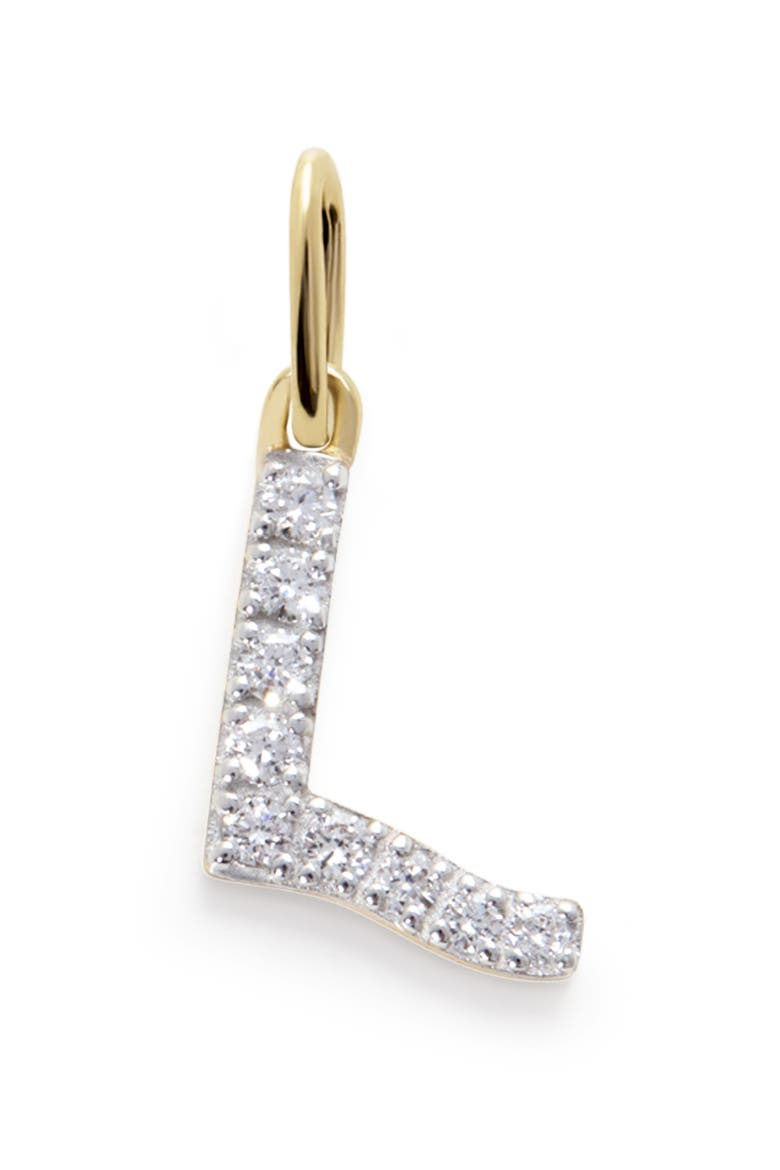 Diamond Initial Pendant, Alternate, color, 14K