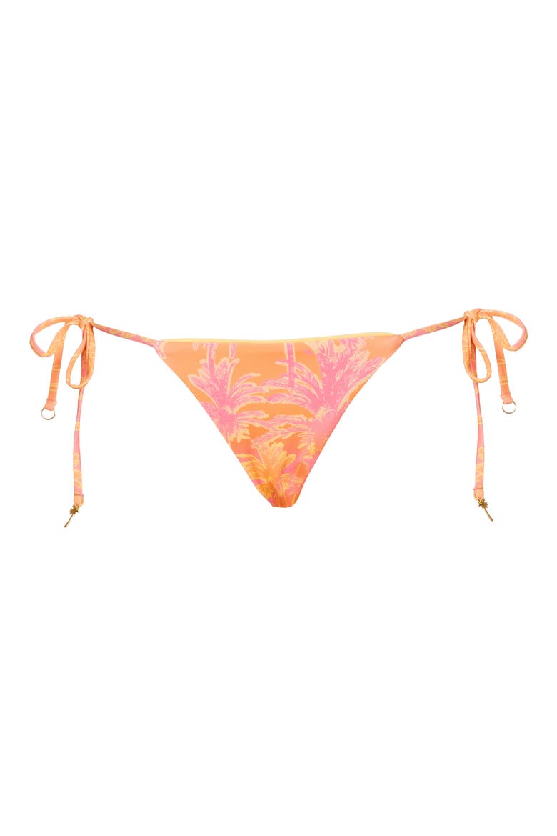 Dreamy Tropic Sunflash Side Tie Bikini Bottoms, Alternate, color, PINK