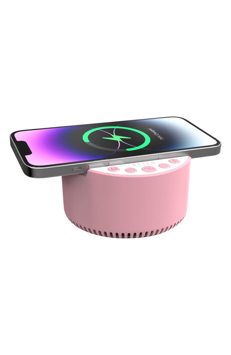 Innovibe 3-In-1 Bluetooth<sup>®</sup> Speaker, Sound Machine & Wireless Charger, Alternate, color, Pink