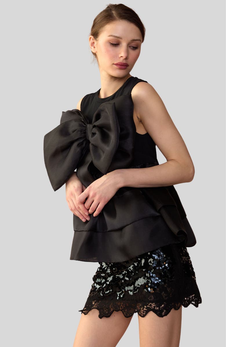 Cynthia Rowley Blair Bow Top, Alternate, color, 