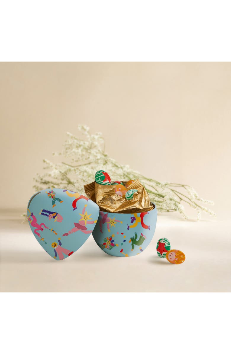 Venchi Easter Egg Tin with Chocolate Mini Eggs, Alternate, color, 