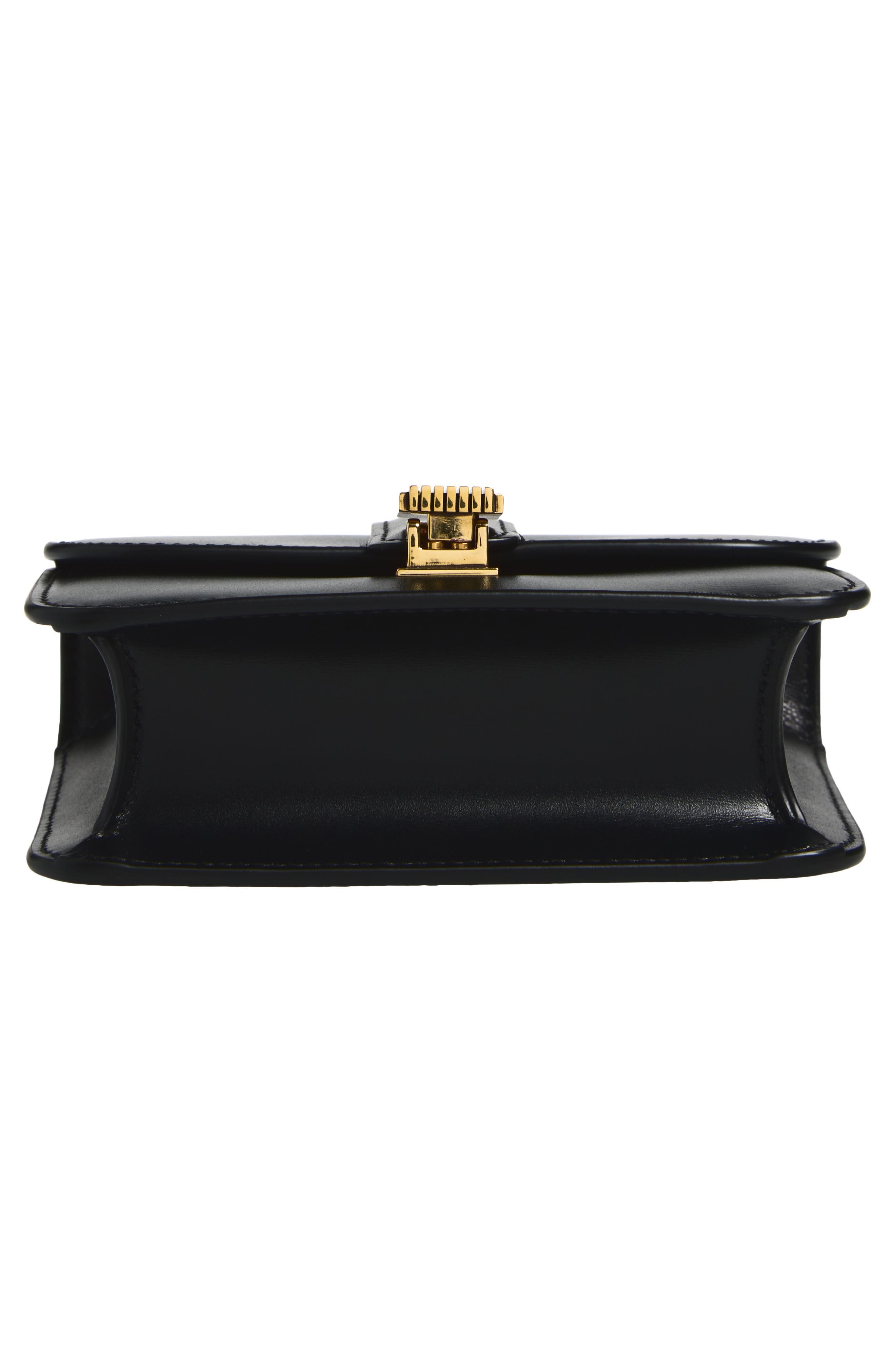 Blake Nano Leather Shoulder Bag, Alternate, color, BLACK