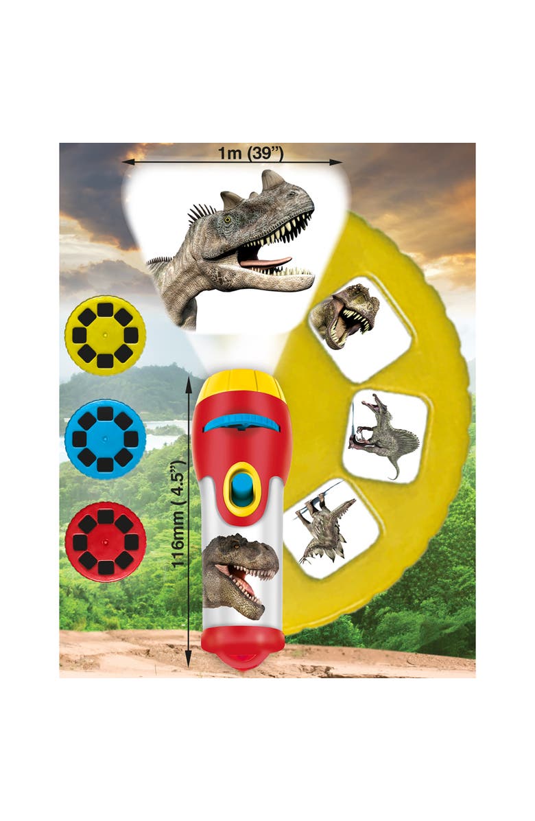 Natural History Museum Dinosaur Torch Projector Flashlight Toy, Alternate, color, Multicolored