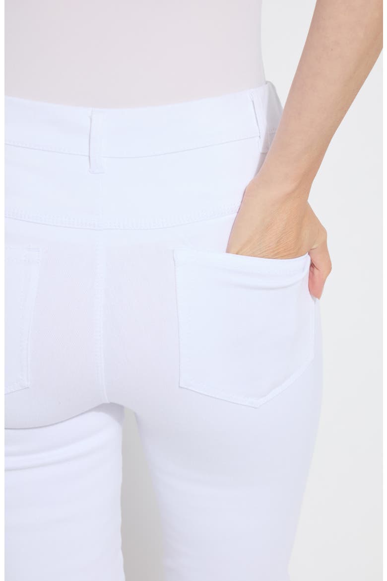 Granada High Waist Capri Jeans, Alternate, color, WHITE