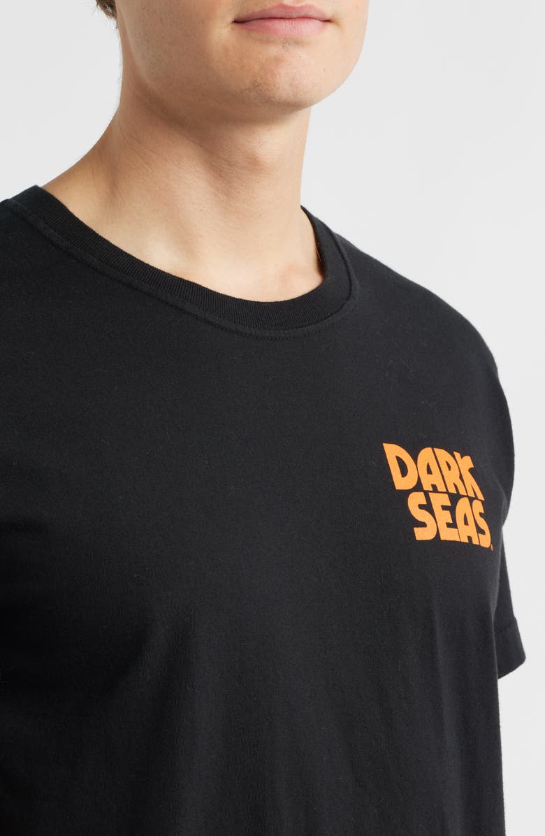 DARK SEAS Trail King Cotton Graphic T-Shirt, Alternate, color, Black