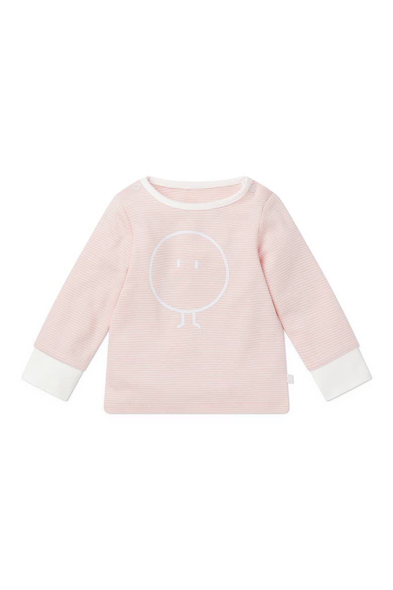 Snoozy Fitted Two-Piece Graphic Pajamas, Alternate, color, BLUSH STRIPE